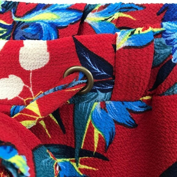 Easel Red Spring Floral Pants NWT - Picture 7 of 12